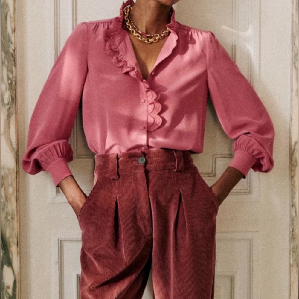 Sezane Pink Button Down Shirt - image 1